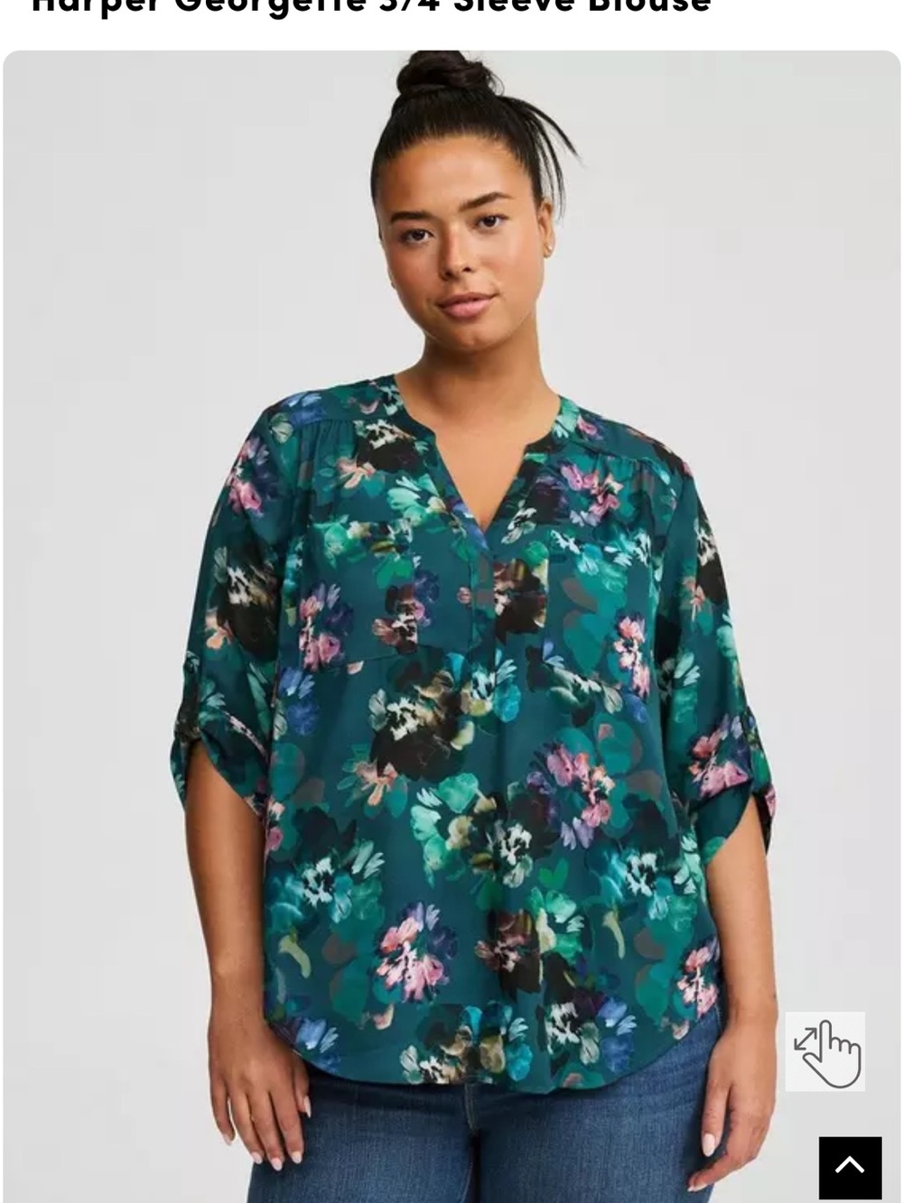 Torrid Set of 3 Floral Harper blouses -size 3